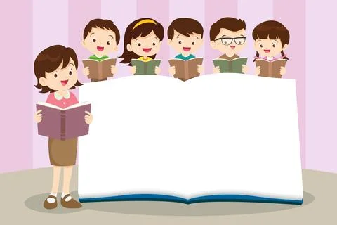 Student reading book concept 019 Stock-Illustration
