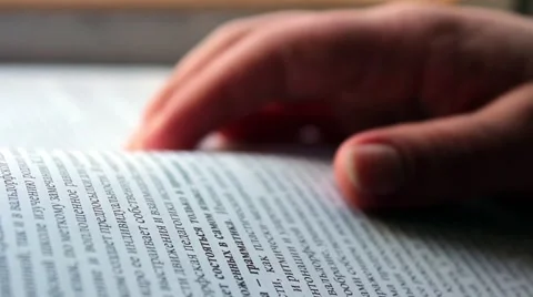 Student reading book Stock Footage 45288389