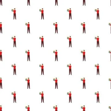 Student reading book seamless repeated pattern background 스톡 일러스트