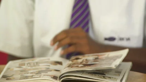 Student Reading A Comic Book 動画素材 90744383