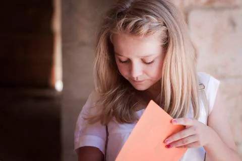 Student reading for exam Stock Photos