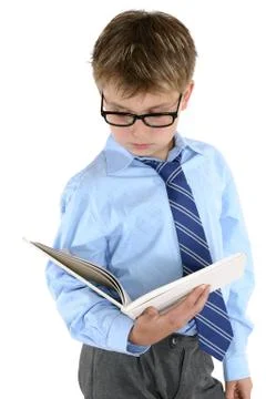 Student reading or studying Stock Photos