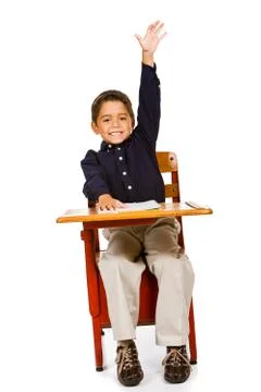 Student: smart student has answer Stock Photos