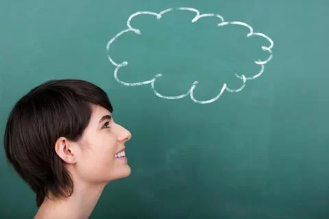 Student with a solution Stock Photos