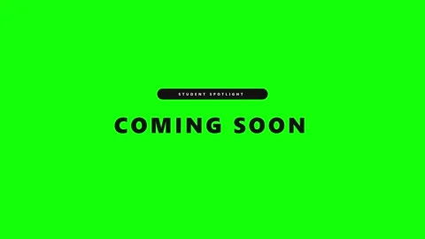 Student spotlight coming soon motion with green screen background, chroma k.. 스톡 동영상 344855402