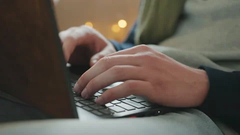 Student studies late. Nighttime student reviews notes diligently. Dedicated Stock Footage 335402836