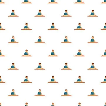 Student studying pattern with educational learning concept Stock Illustration