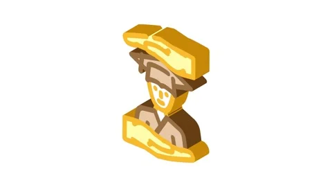 Student support online learning platform isometric icon animation Stock Footage 327276820