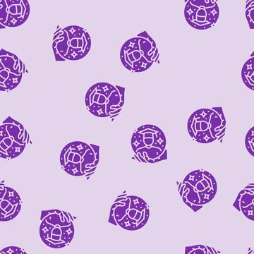 Student support online learning platform glyph seamless pattern Stock Illustration