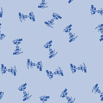 Student support online learning platform glyph vector seamless pattern Stock Illustration