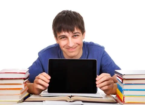 Student with a Tablet Foto stock