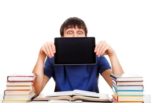 Student with a Tablet Stock-Fotos