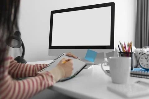 Student taking notes Stock Photos