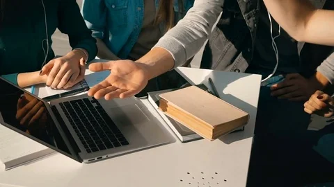 Student Teamwork Cooperation Stock Footage