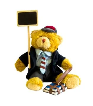 Student teddy bear Stock Photos