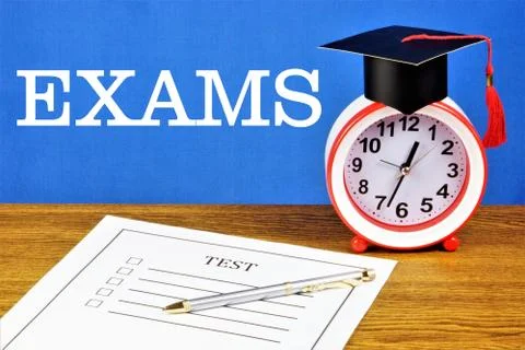 Student test-Evaluation sheet. Stock Photos