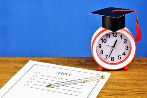 Student test-Evaluation sheet. Stock Photos