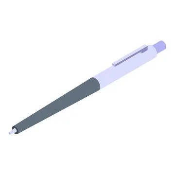 Student test pen icon, isometric style Stock Illustration