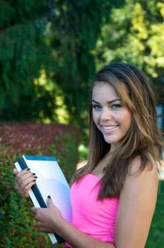 Student with textbook Stock Photos