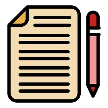 Student thesis icon vector flat Stock Illustration