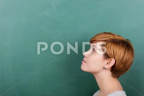 Student thinks about something Stock Photos