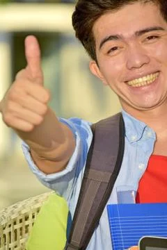 Student With Thumbs Up Stock Photos