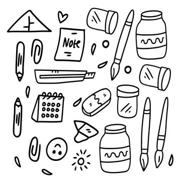 Student tools set bundle vector design Stock-Illustration