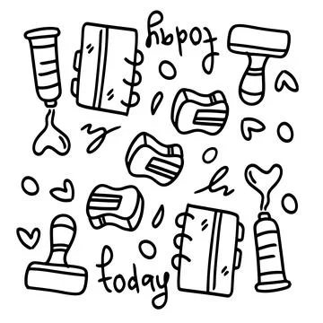 Student tools set bundle vector design Stock Illustration