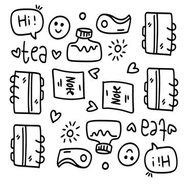 Student tools set bundle vector design Stock Illustration