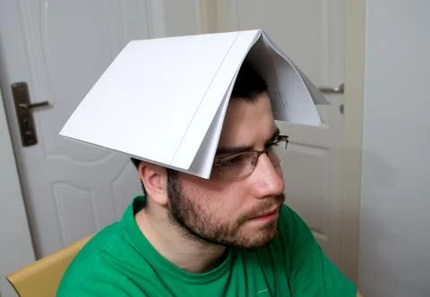 Student trying out different ways of learning Stock Photos