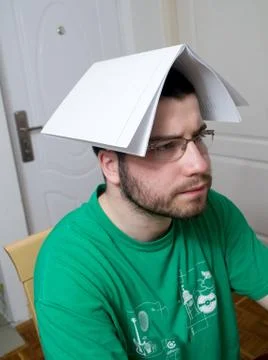 Student trying out different ways of learning Stock Photos