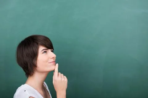 Student trying to solve problem Foto stock