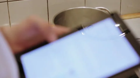 A Student is using an iPad Stock Footage 40358256