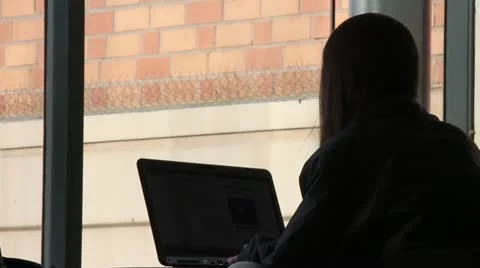 Student Using Laptop Stock Footage 11448986