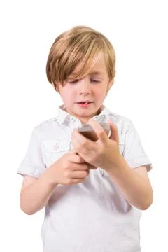 Student using a mobile phone 스톡 사진