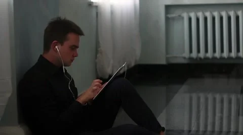 Student is using tablet PC in the university Stock Footage 54267360