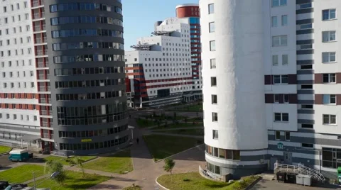 Student village with clouds timelaps Stock-Footage 68438126