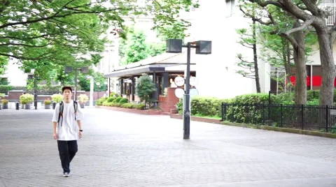 Student walk image (general purpose · university student · walking) Stock Footage 66690138