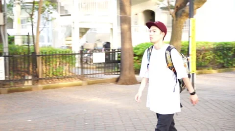 Student walk image (general purpose · university student · walking) Stock Footage 66690443