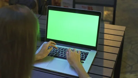 Student Working In A Restaurant Terrace Stock-Footage 70722502