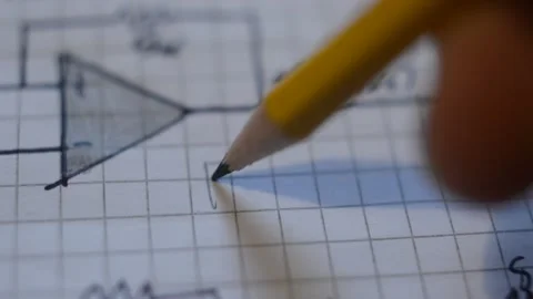 Student write relativity theory by einstein. science formula by albert einstein. Stock Footage 226955663