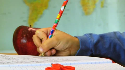 Student Writing at Classroom HD Stock Footage 40715134
