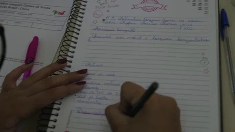 Student writing Stock-Footage 71234254