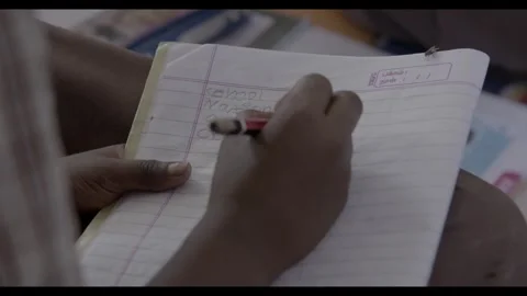 Student Writing Stock Footage 300333921