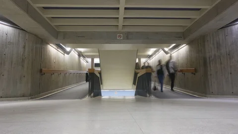 Students and Professors Walking Timelapse. Stock Footage 88153790