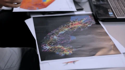 Students architects in the classroom Stock Footage 85705720