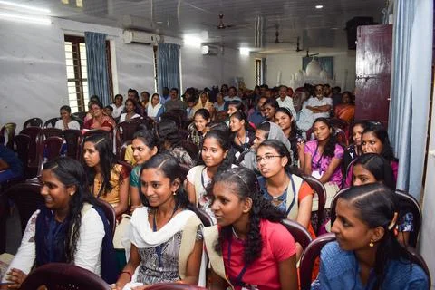 Students are attending the class. Stock Photos