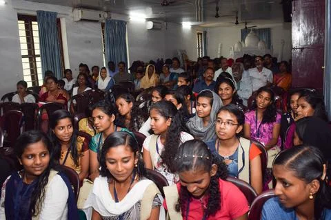 Students are attending the class. Stock Photos