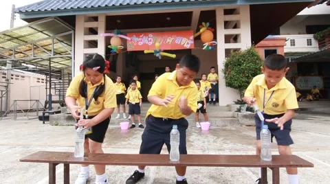 Students are learning Science. in Activity science Day. Stock Footage 54683010