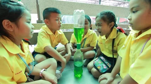 Students are learning Science. in Activity science Day. Stock Footage 54684069